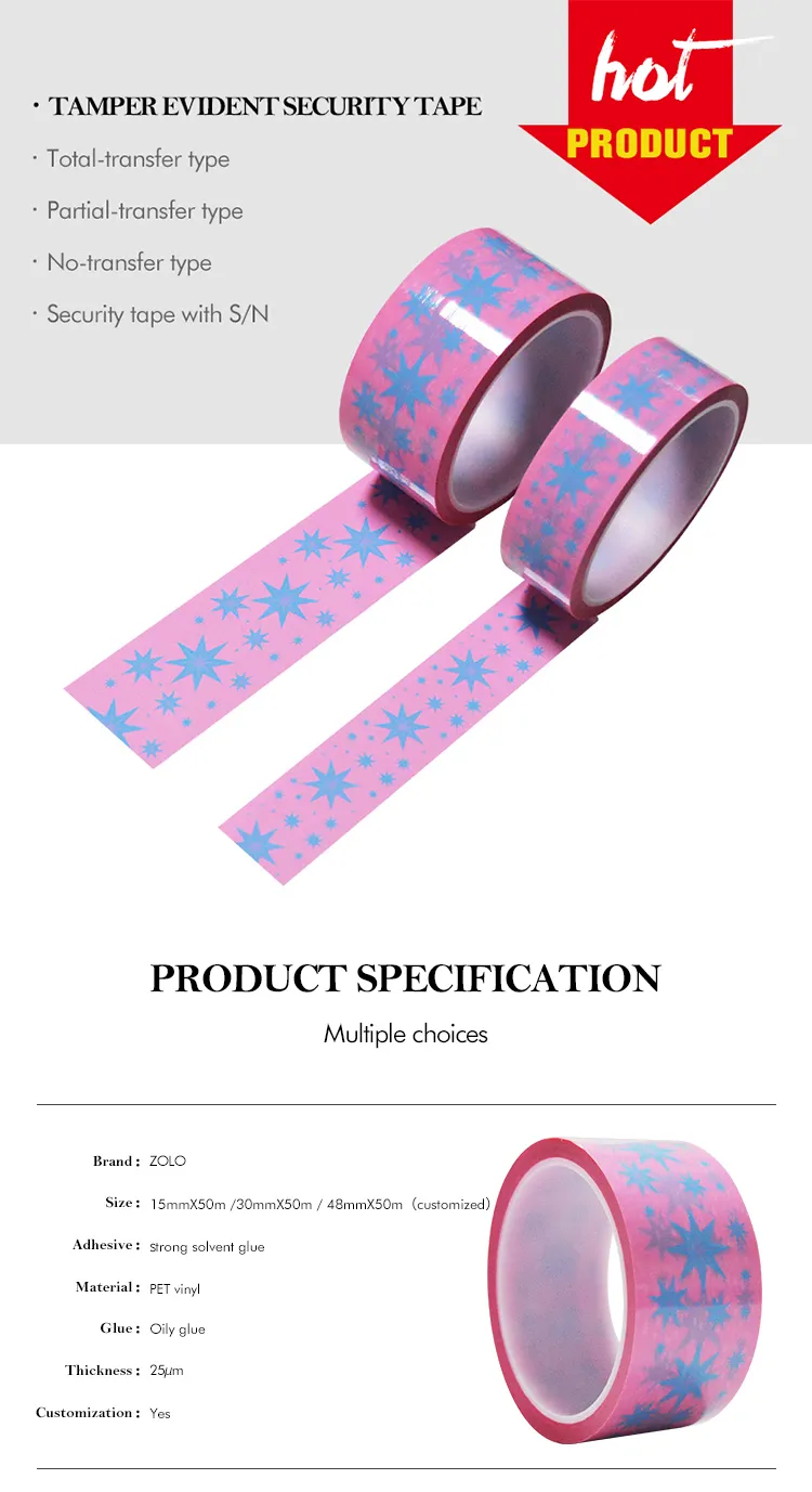 Security Seal Tape - High-quality Sealing Solution for Enhanced Security 