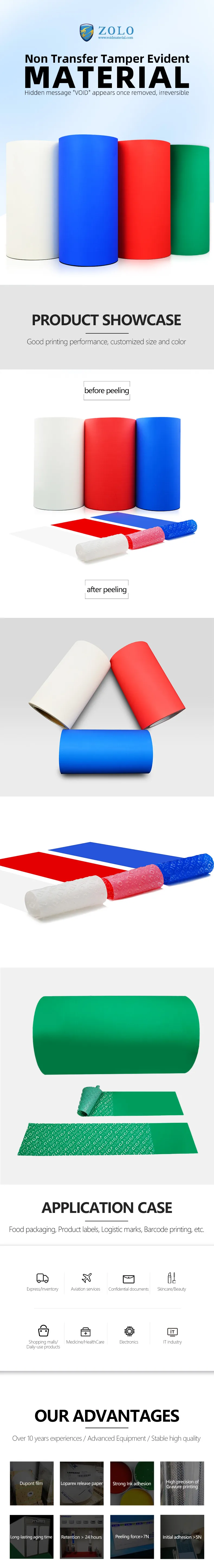 Non Transfer VOID Material